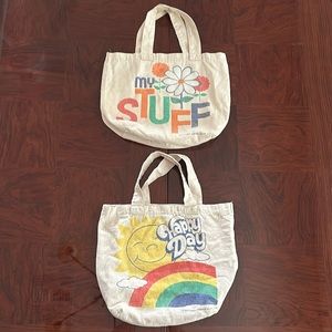 Giftware Corner *Vintage* 1980’s Tote Bags, Set of 2